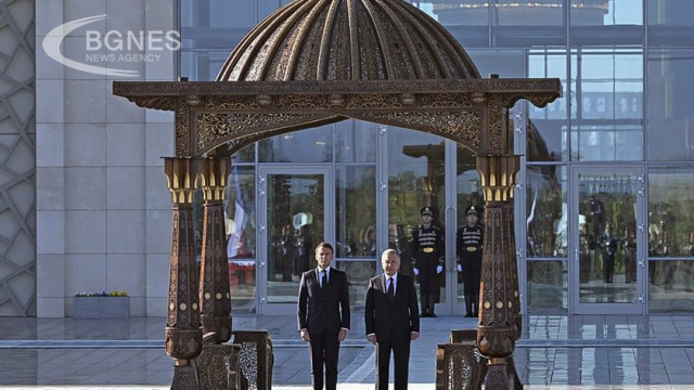 French President Emmanuel Macron in historic visit to Uzbekistan 02 11 2023